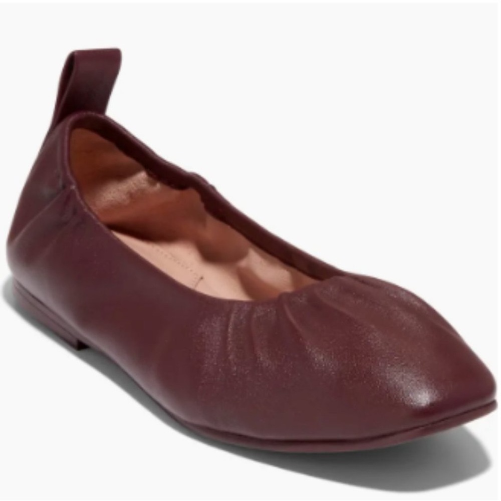 Cole Haan York Ballet- Soft burgundy leather